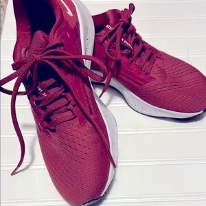 Nike Air Zoom Running Shoes with White Soles